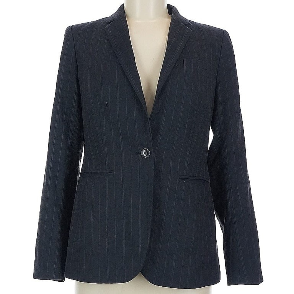 Banana Republic Black Blazer with Notched Lapels and Structured Shoulders